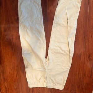 Stussy Cream Carpenter Pants Relaxed Fit Cotton